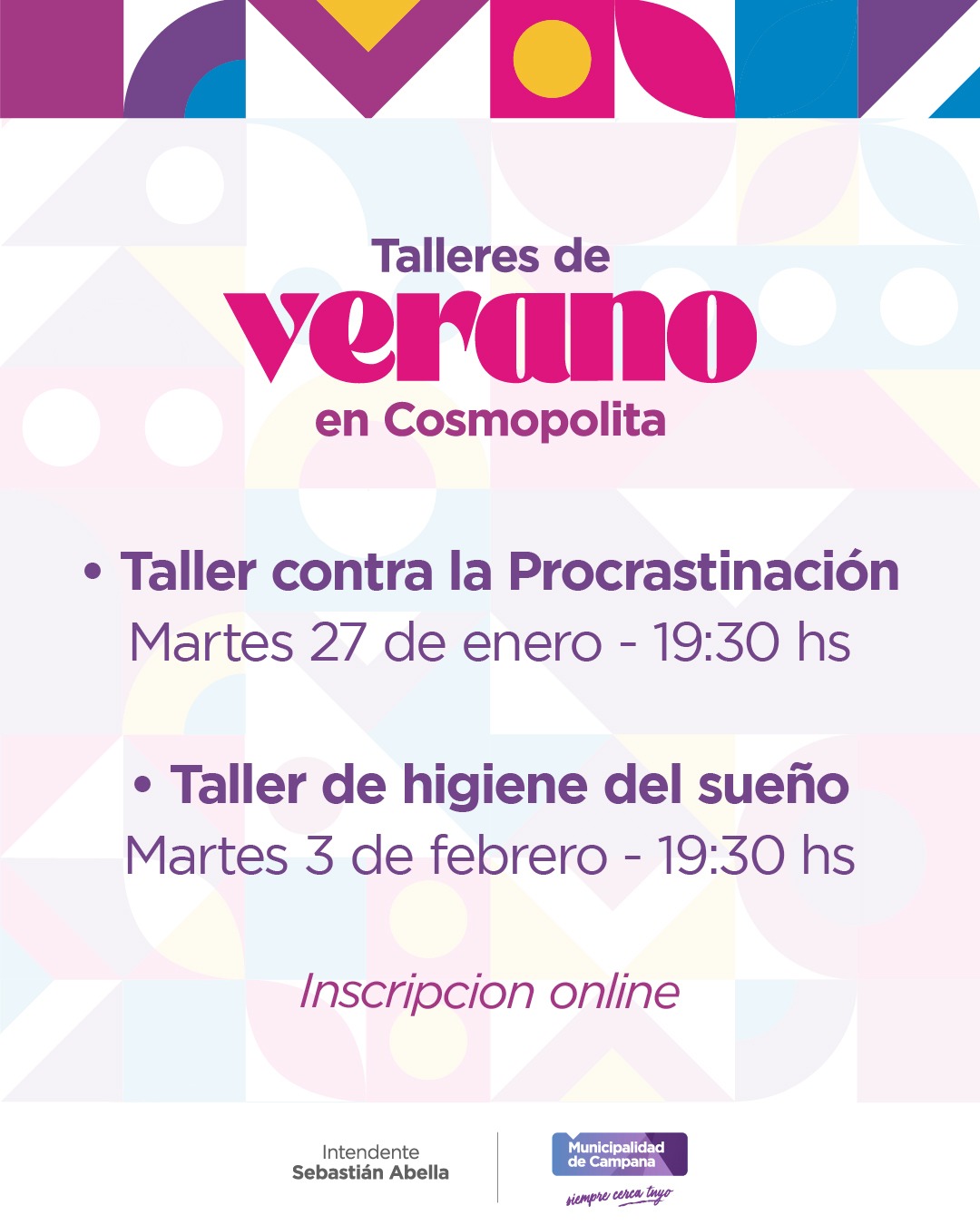 Procrastinación e higiene del sueño: las propuestas del Centro Cosmopolita para el verano