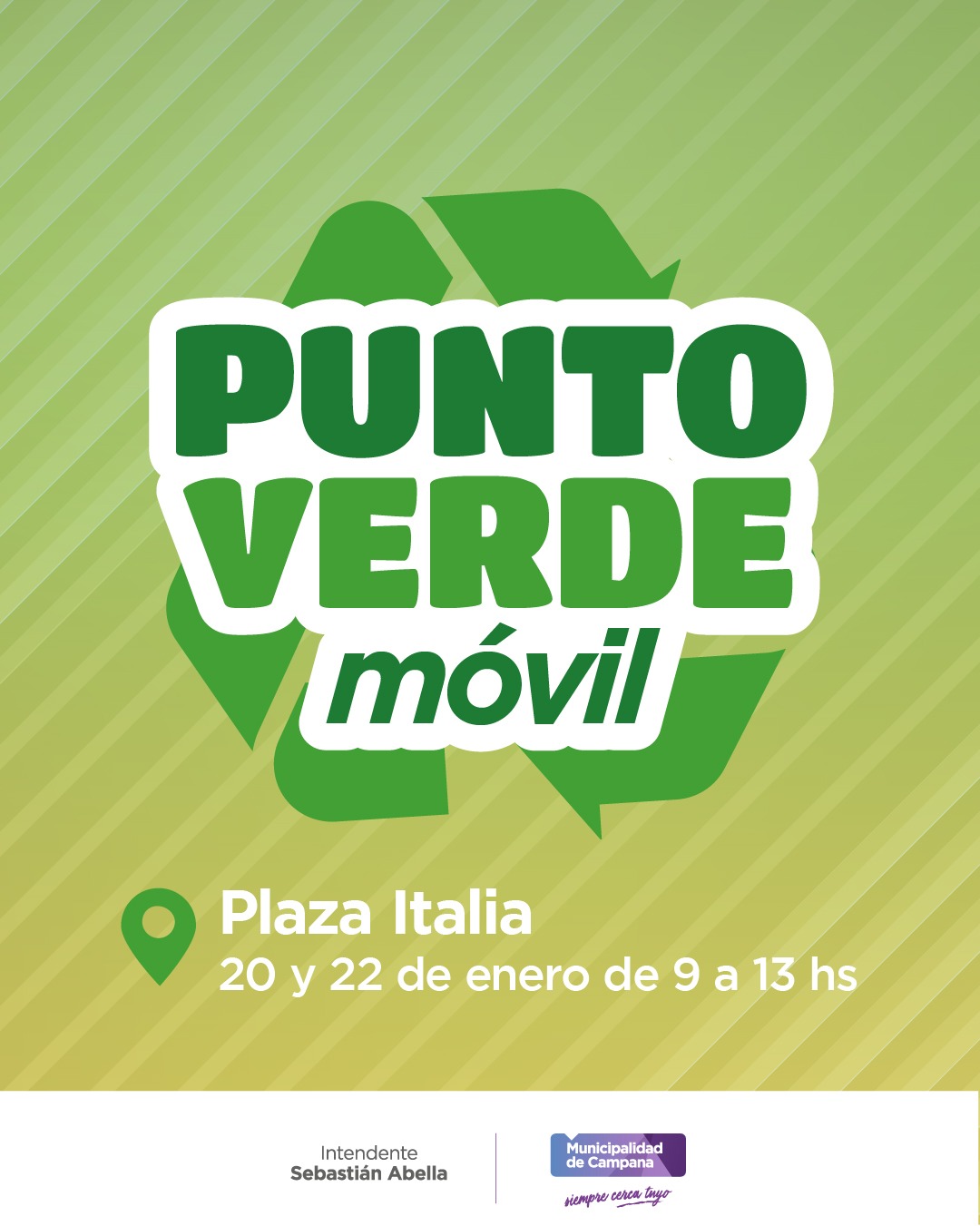 Punto Verde Móvil en Plaza Italia: conocé cuándo entregar tus materiales