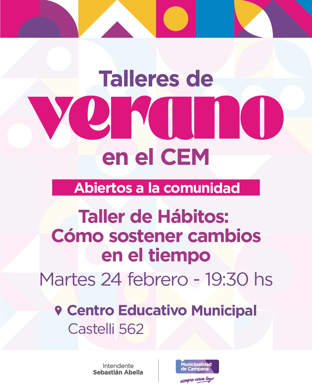 Hábitos saludables: la temática que cierra el ciclo de verano en el CEM, como inscribirse