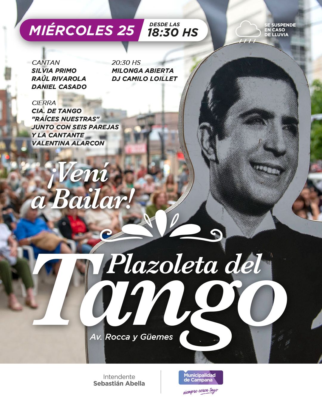 Plazoleta del Tango: nueva edición este miércoles con músicos locales