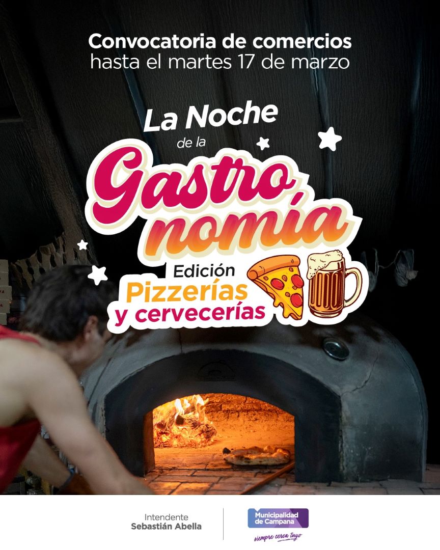 ¿Tenés una pizzería o cervecería? Anotate antes del 17 de marzo para 