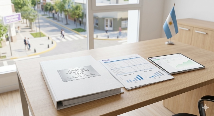 Informe oficial de 2025: el municipio de Campana muestra superávit operativo, ahorro y fuerte inversión en salud y obras