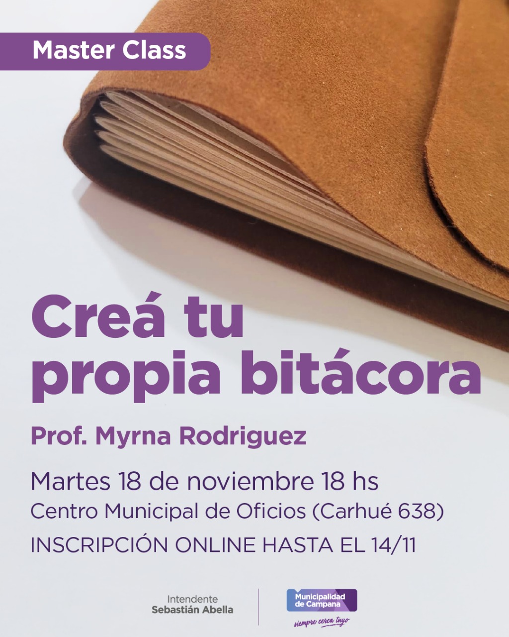 Aprender a encuadernar: inscribite a la clase gratuita "Creá tu propia bitácora"