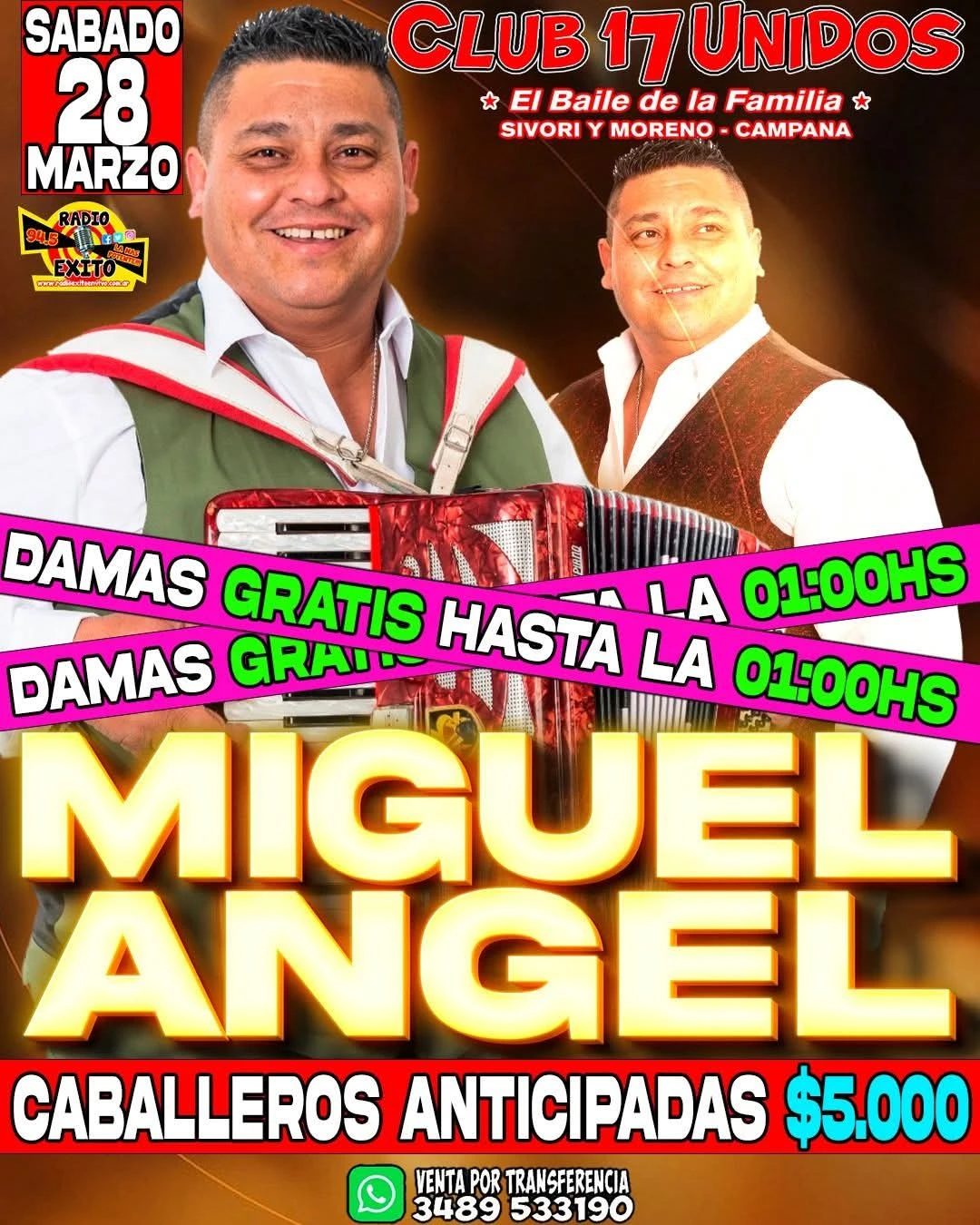 Este sábado: Miguel Ángel en el Club 17 Unidos con una propuesta para toda la familia