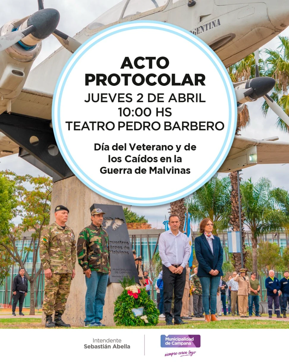 Homenaje a excombatientes: cronograma de actividades en el Teatro Pedro Barbero