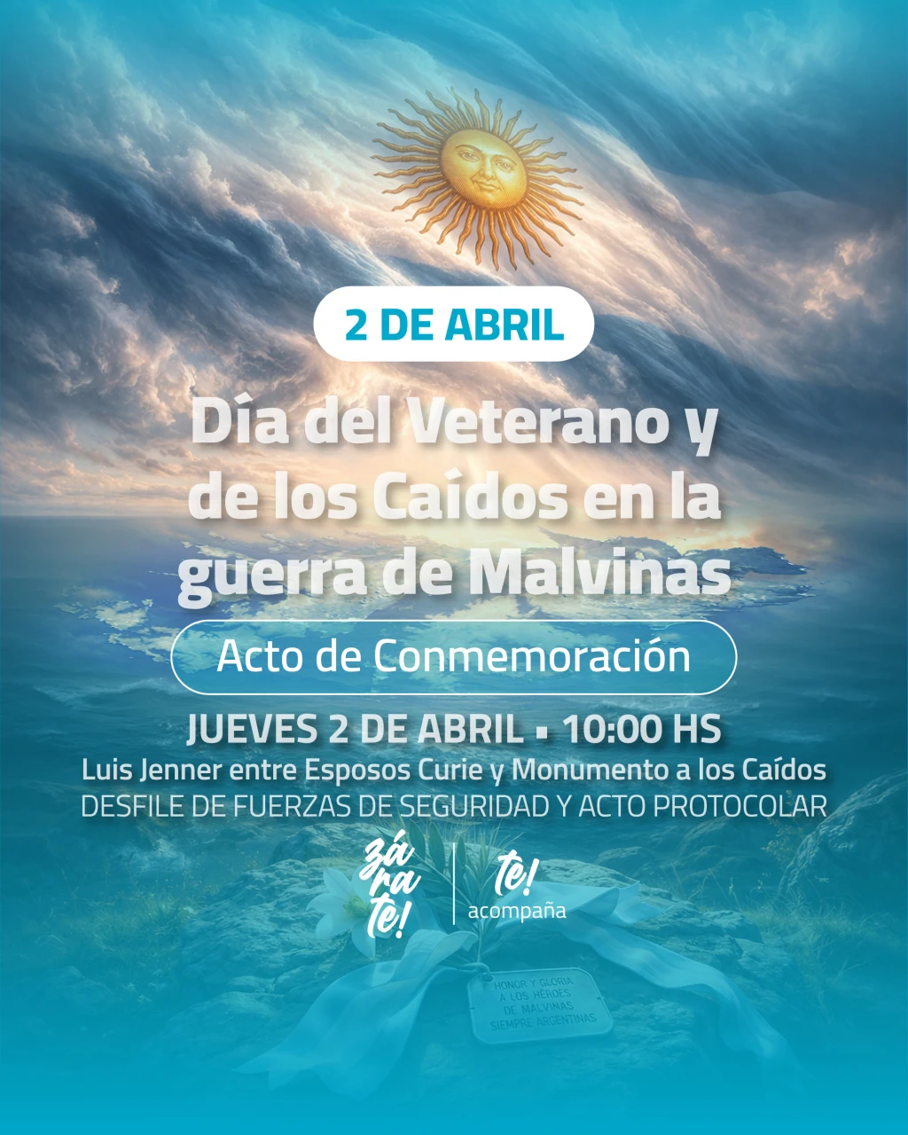 Cronograma de actividades en Zárate por el Día del Veterano y de los Caídos en Malvinas