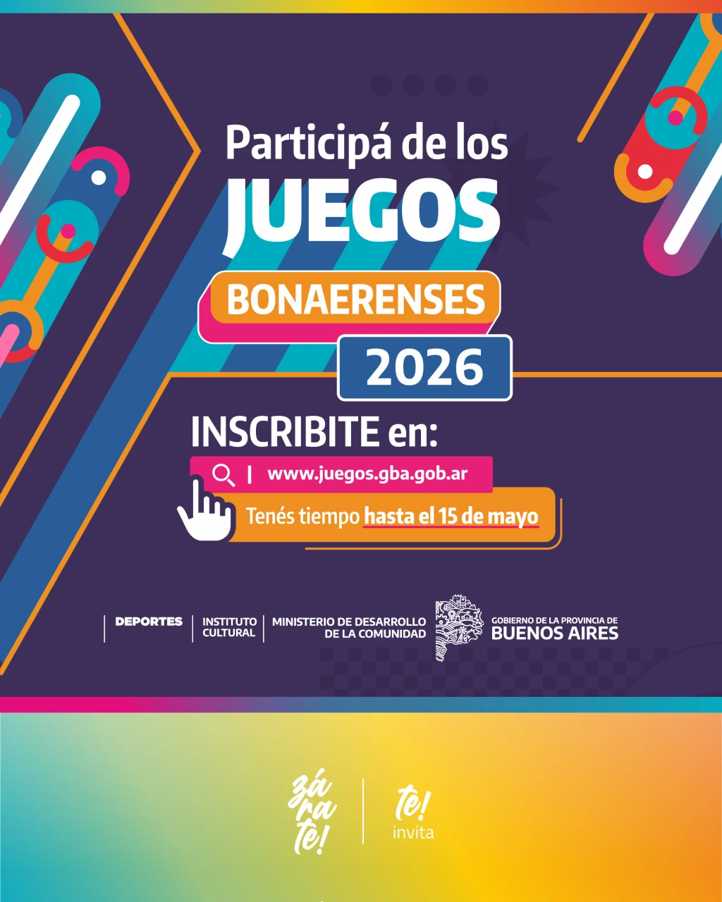 Juegos Bonaerenses 2026: Zárate abre el registro para todas las disciplinas