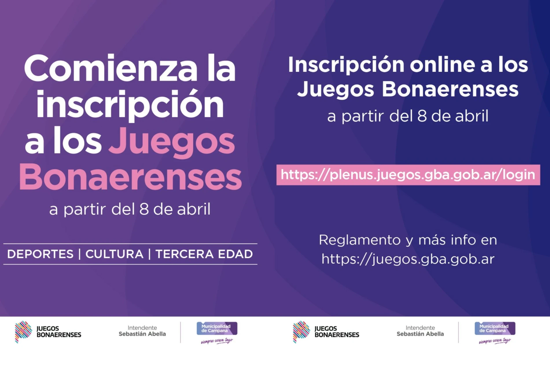 Campana abre la inscripción para los Bonaerenses 2026: cómo anotarse paso a paso