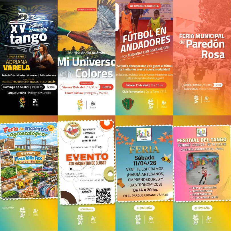 Shows en vivo y ferias: todas las opciones para pasear por Zárate este fin de semana