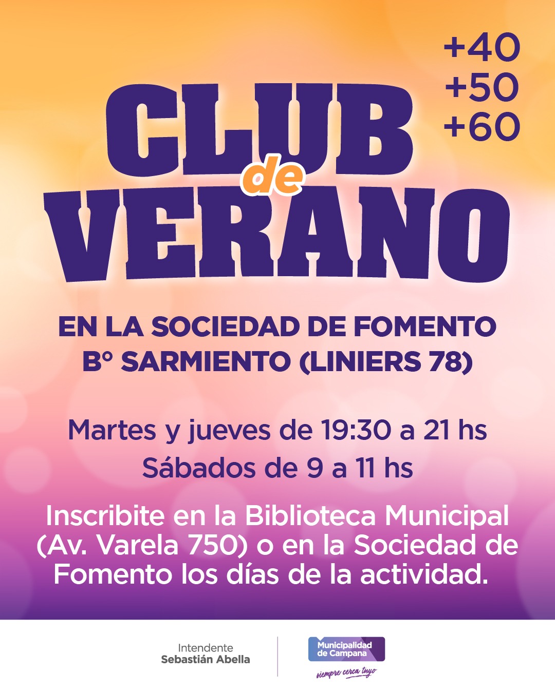 ¡A moverse!: el "Club de Verano" para mayores de 40 arranca con todo