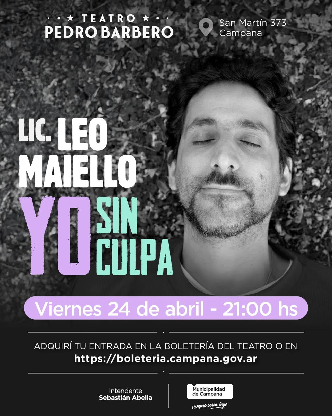 Este viernes llega “YO, sin culpa”: cómo sacar las entradas para ver a Leo Maiello