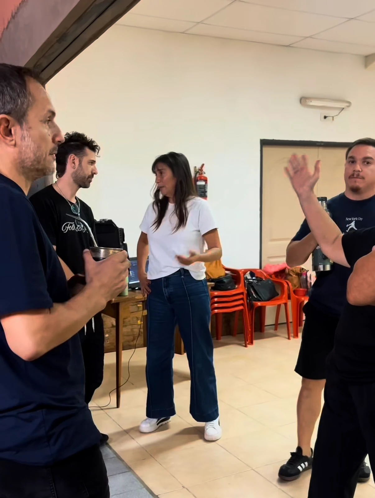 Sebastián Abella visitó al Ballet Martín Fierro y conoció a su nueva Comisión Directiva