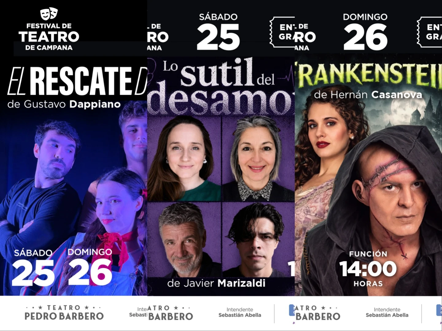 Festival de Teatro: Mirá la agenda completa de los artistas locales para este 25 y 26 de abril